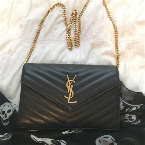 ysl black clutch with gold|authentic ysl handbag clutch.